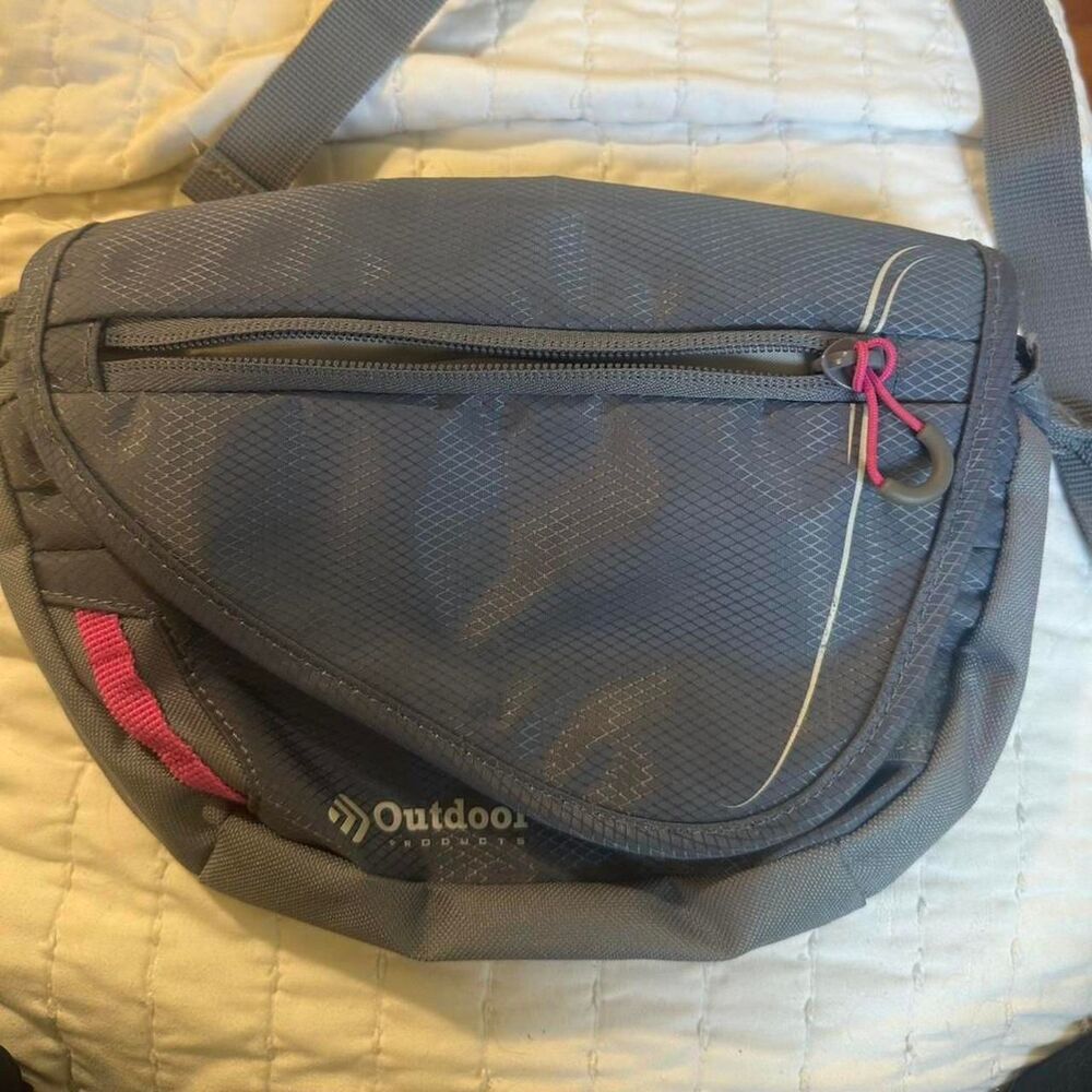 Academy Women's Grey and Pink Hiking Pack Bag